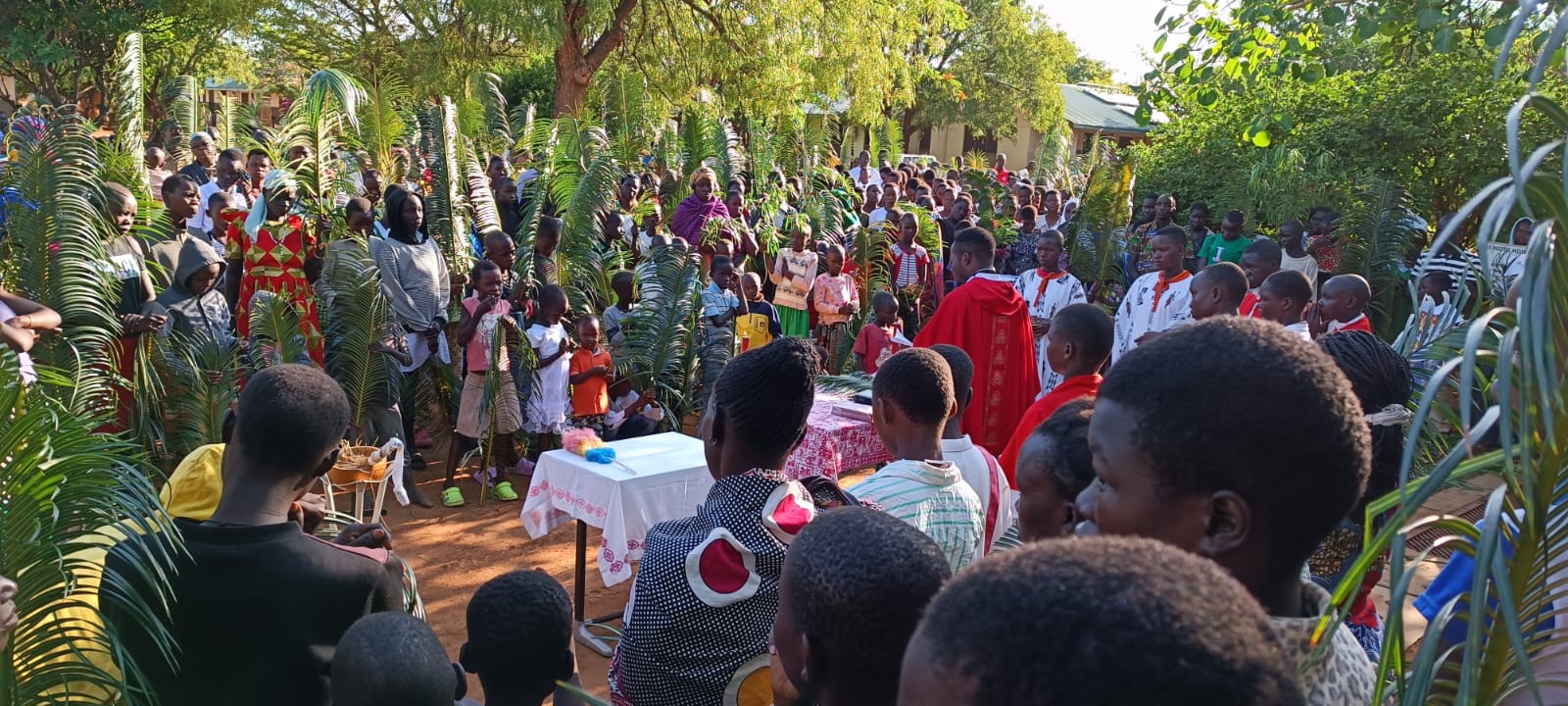 Palm Sunday at the mission in St. Kizito