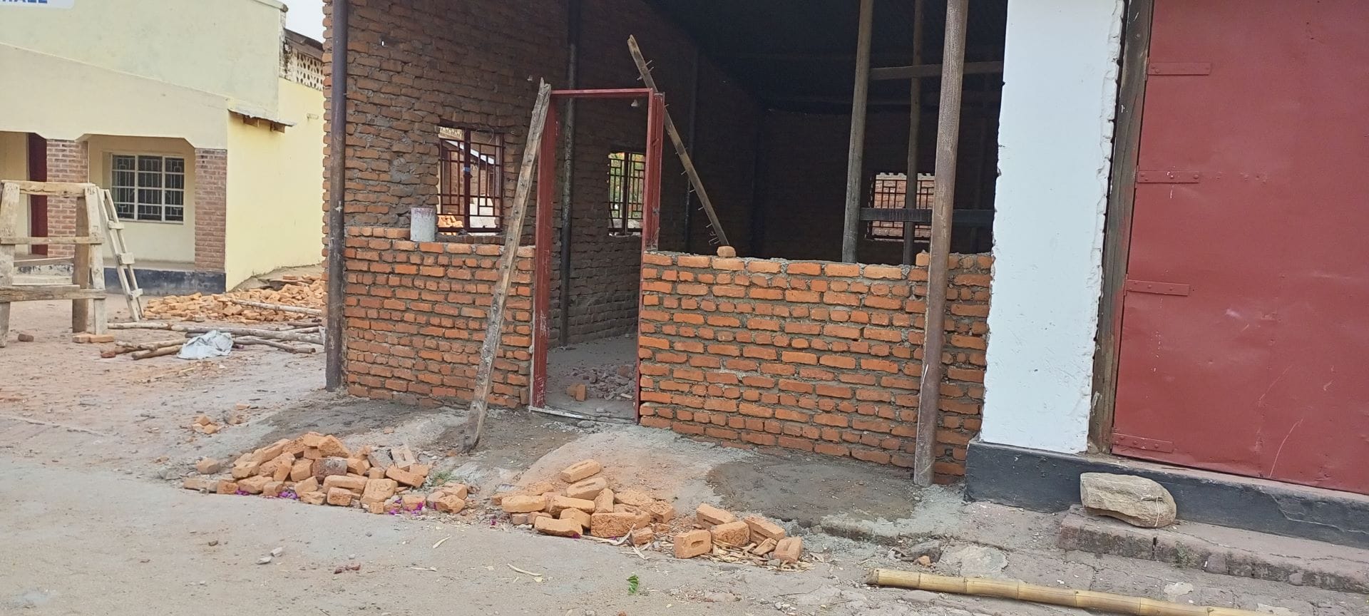 Construction of the milling building
