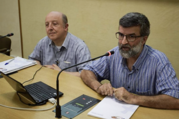 Brother Alberto attends a meeting