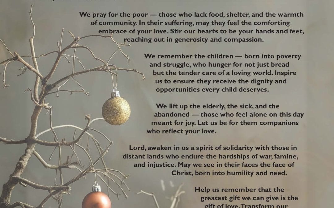 A Christmas Prayer for the Forgotten